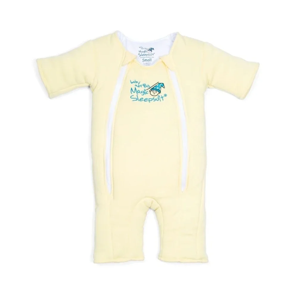 Baby‎ Merlins Magic Sleepsuit 100% Cotton Yellow Sleeper Baby 3-6 Months Small